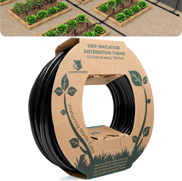 Drip tubing 1/4 - 1/4 Drip Irrigation Tubing - 100 ft Black Drip Irrigation Hose